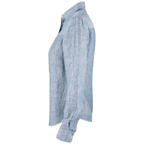 Summerland Linen Shirt Women - Denim Melange - Image 3