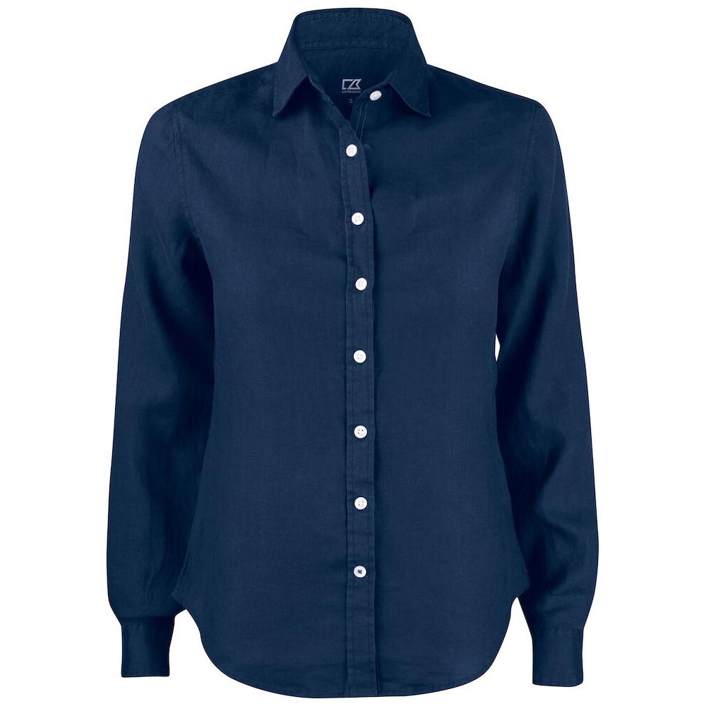 Summerland Linen Shirt Women - Dark Navy - Image 1