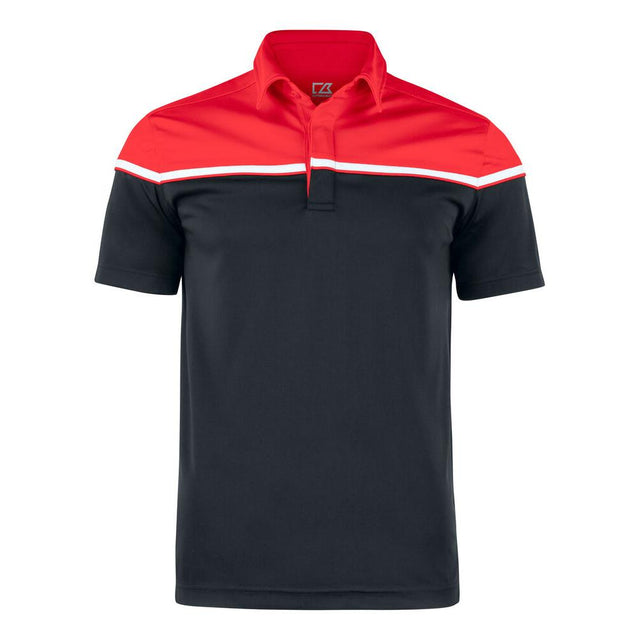 Seabeck Polo Men - Black/Red - Image 1