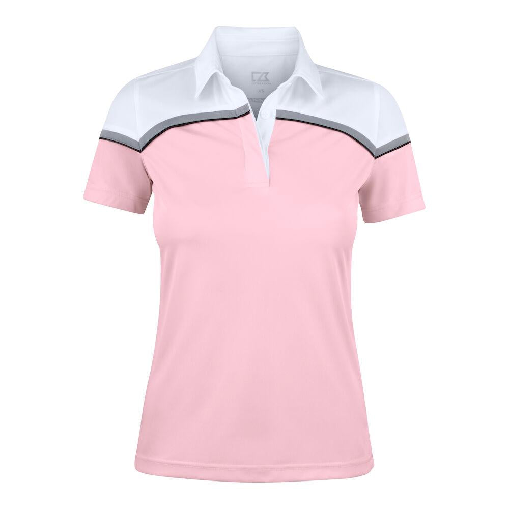 Seabeck Polo Women - Pink/White - Image 1
