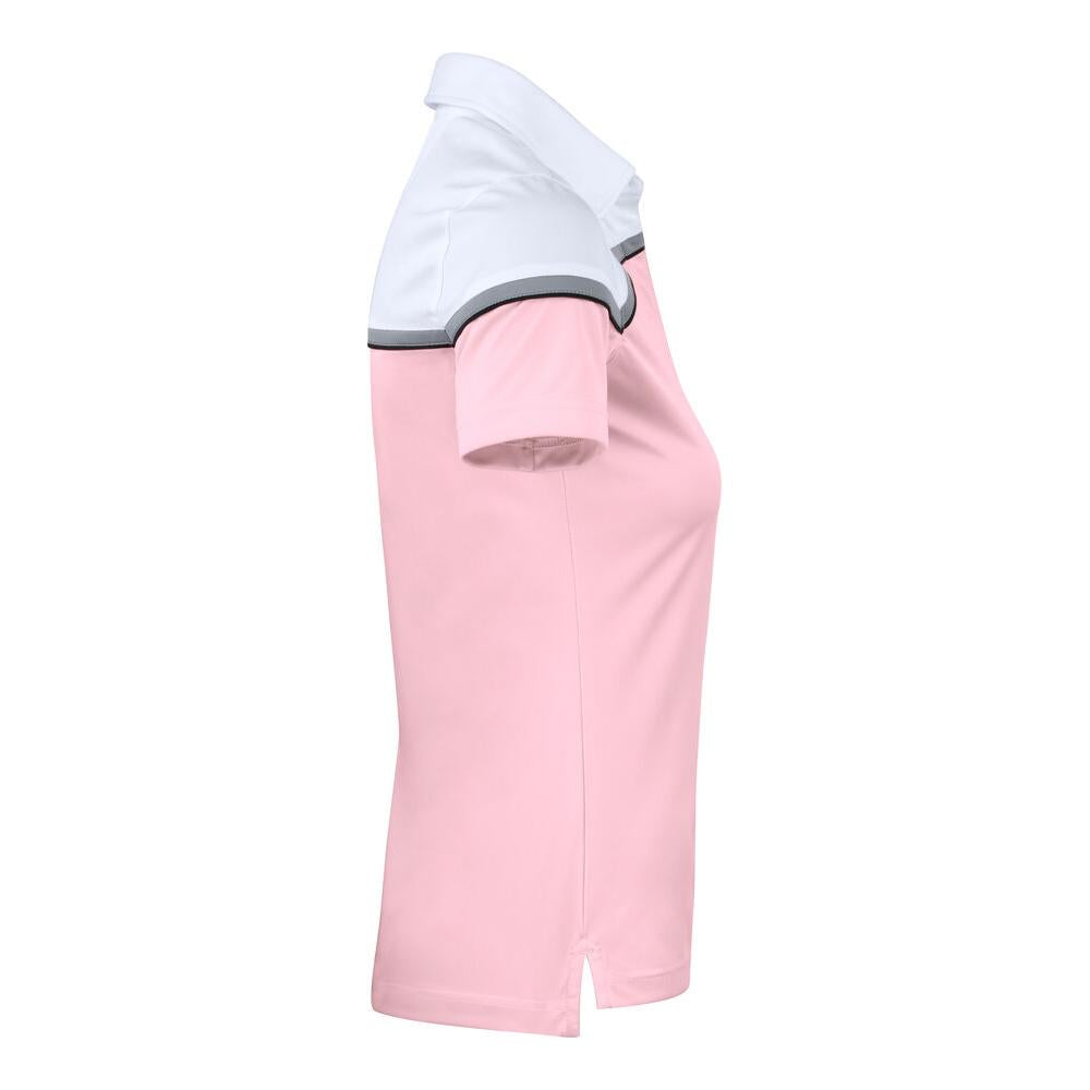 Seabeck Polo Women - Pink/White - Image 4