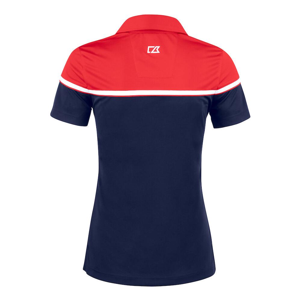 Seabeck Polo Women - Dark Navy/Red - Image 2