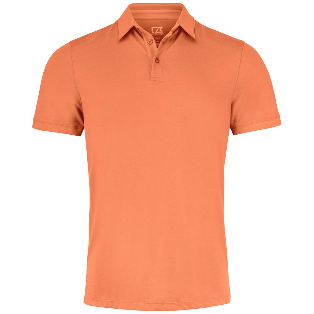 Oceanside Stretch Polo Men - Peach - Image 1