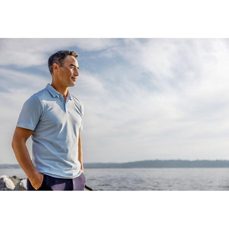 Oceanside Stretch Polo Men - Royal Blue - Image 5