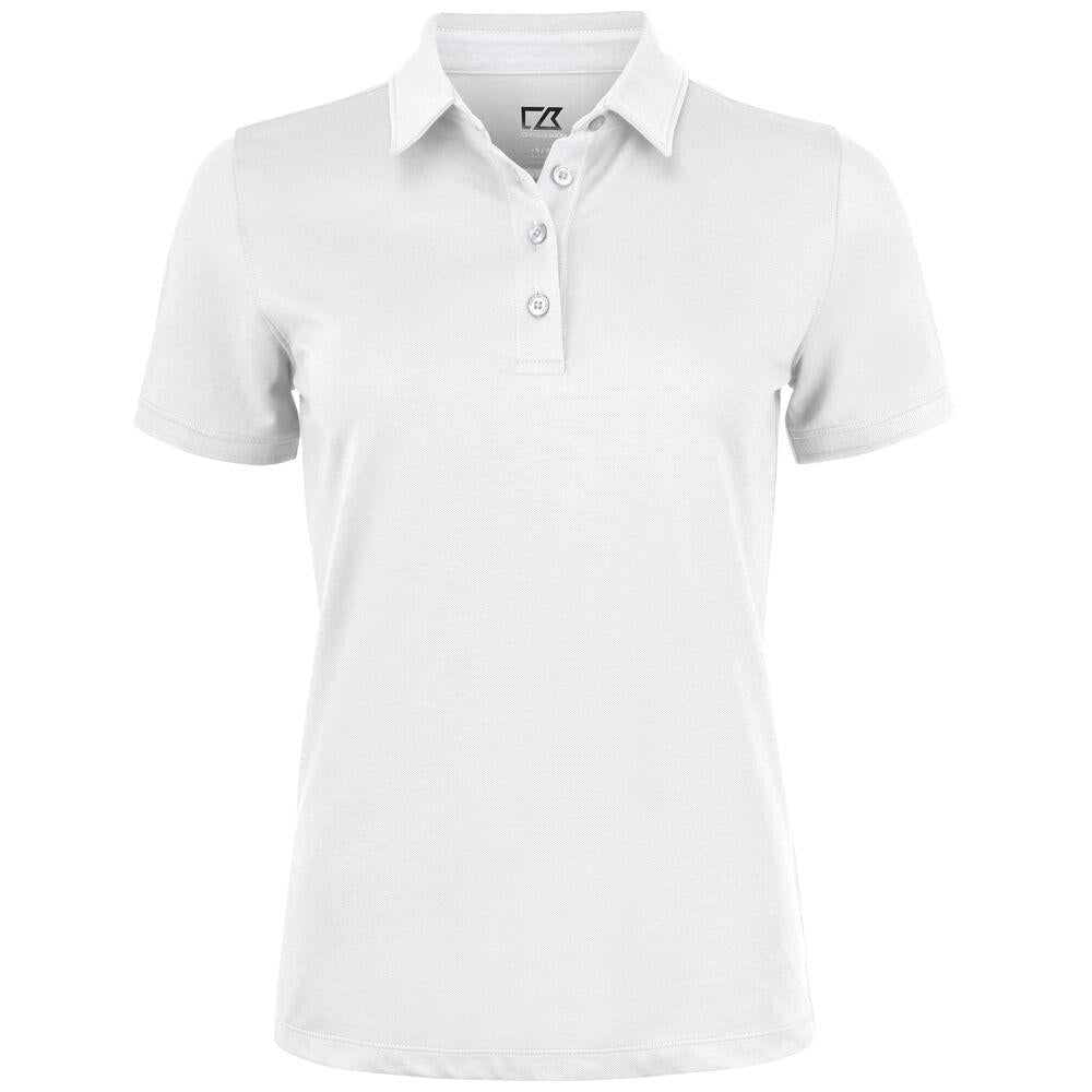 Oceanside Stretch Polo Women - White - Image 1