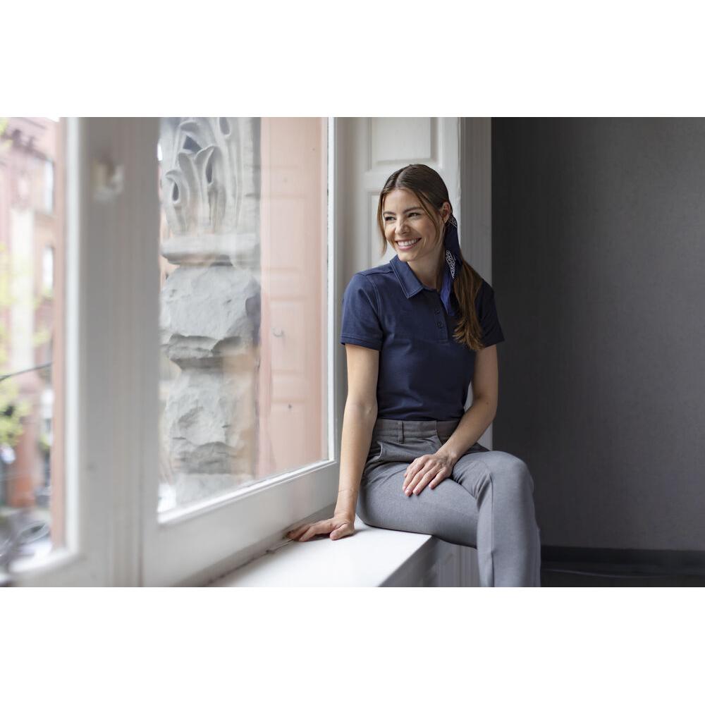 Oceanside Stretch Polo Women - White - Image 5