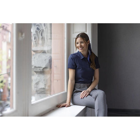 Oceanside Stretch Polo Women - White - Image 5