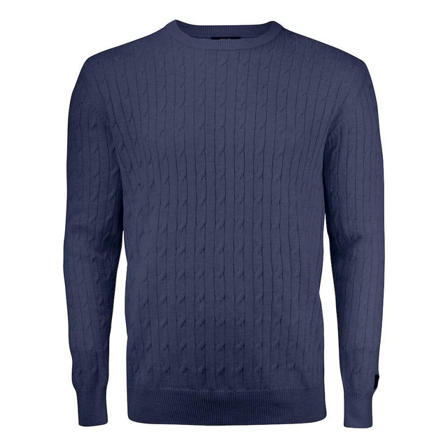 Blakely Knitted Sweater Men - Navy Melange - Image 1