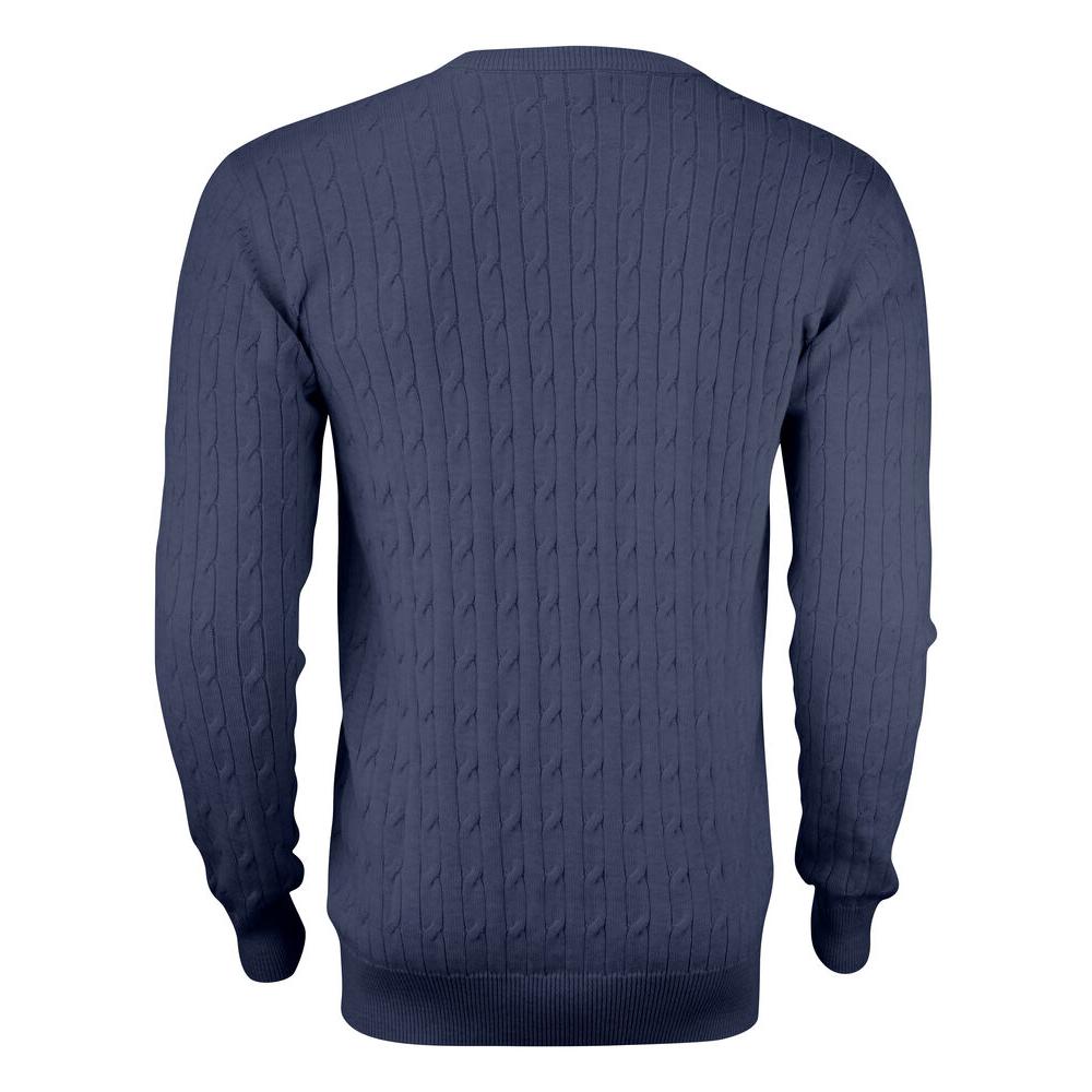 Blakely Knitted Sweater Men - Navy Melange - Image 2