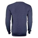 Blakely Knitted Sweater Men - Navy Melange - Image 2