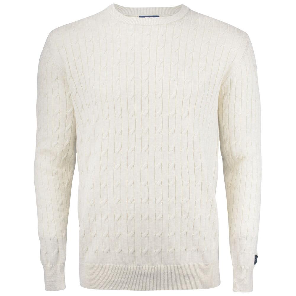 Blakely Knitted Sweater Men - Sand Melange - Image 1