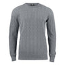Blakely Knitted Sweater Men - Grey Melange - Image 1