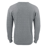 Blakely Knitted Sweater Men - Grey Melange - Image 2