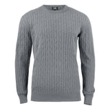Blakely Knitted Sweater Men - Grey Melange - Image 1