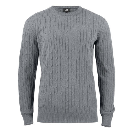 Blakely Knitted Sweater Men - Grey Melange - Image 1