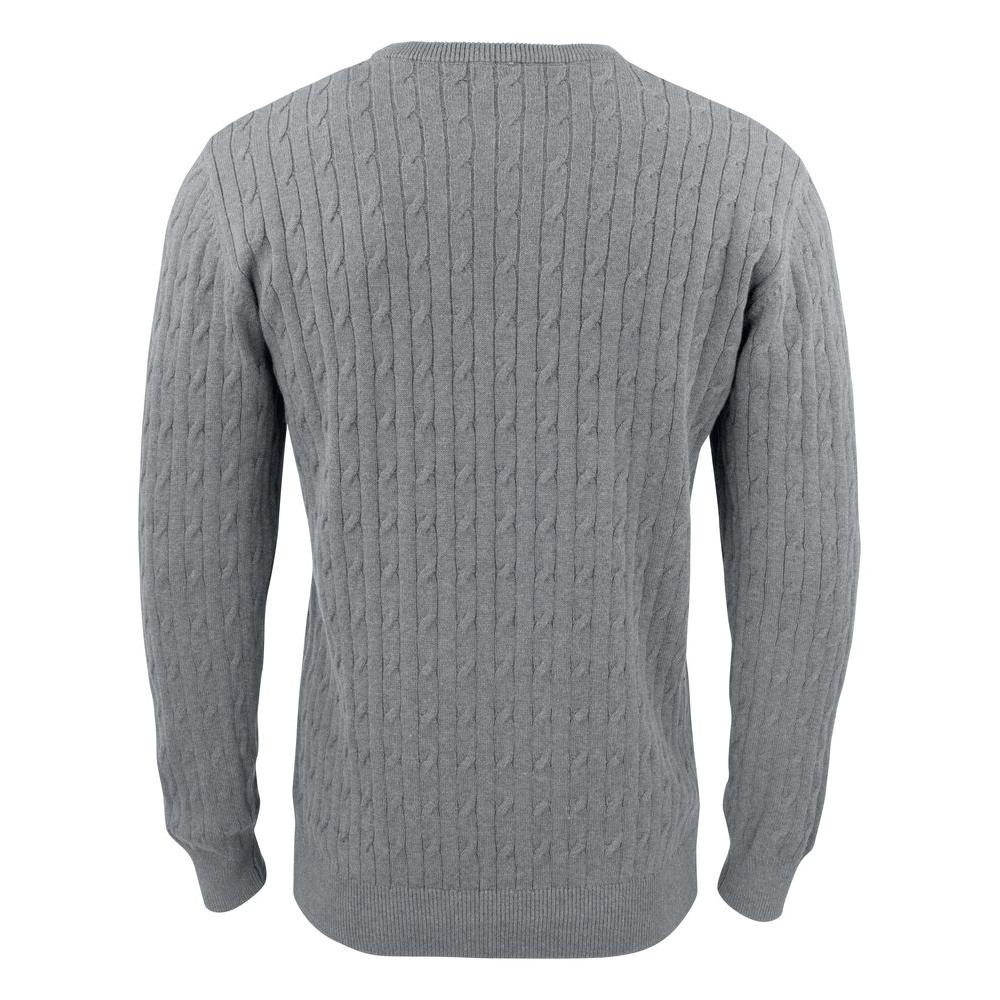 Blakely Knitted Sweater Men - Grey Melange - Image 2