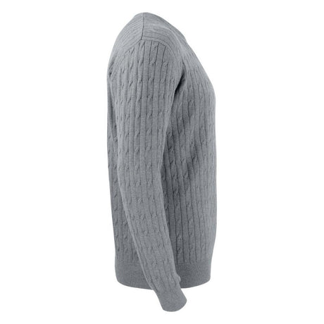 Blakely Knitted Sweater Men - Grey Melange - Image 4