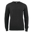 Blakely Knitted Sweater Men - Anthracite melange - Image 1