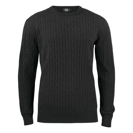Blakely Knitted Sweater Men - Anthracite Melange - Image 1