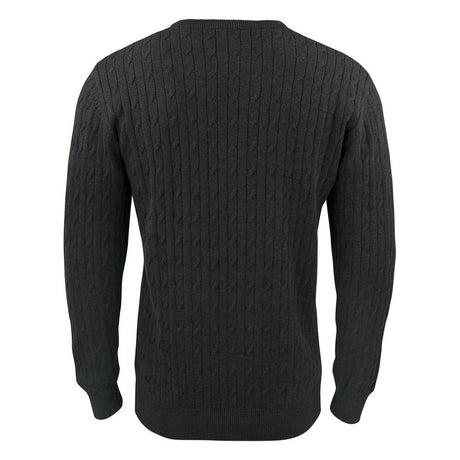 Blakely Knitted Sweater Men - Anthracite Melange - Image 2