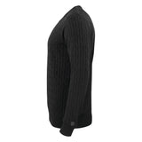 Blakely Knitted Sweater Men - Anthracite Melange - Image 3
