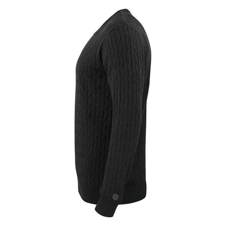 Blakely Knitted Sweater Men - Anthracite Melange - Image 3