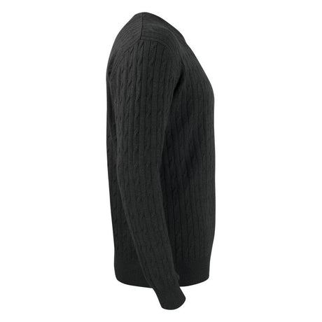 Blakely Knitted Sweater Men - Anthracite Melange - Image 4