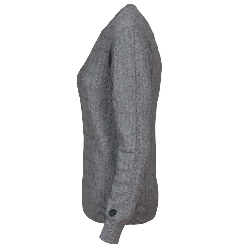 Blakely Knitted Sweater Women - Grey Melange - Image 3