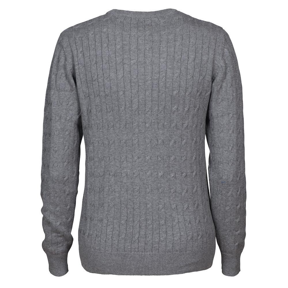 Blakely Knitted Sweater Women - Grey Melange - Image 2