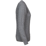 Blakely Knitted Sweater Women - Grey Melange - Image 4