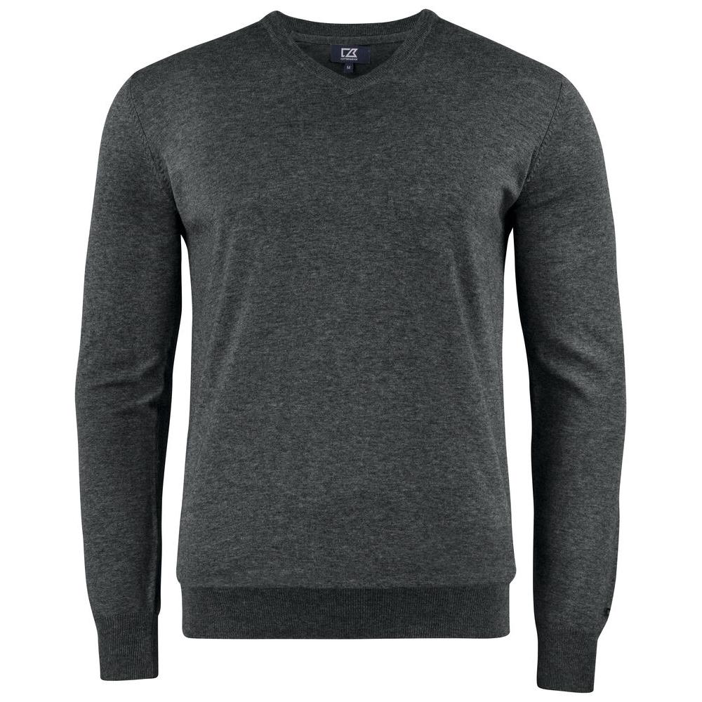 Oakville V-neck Men - Anthracite Melange - Image 1