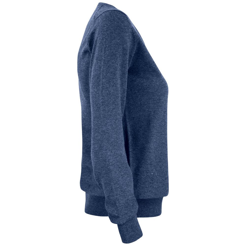 Oakville V-neck Women - Navy Melange - Image 4