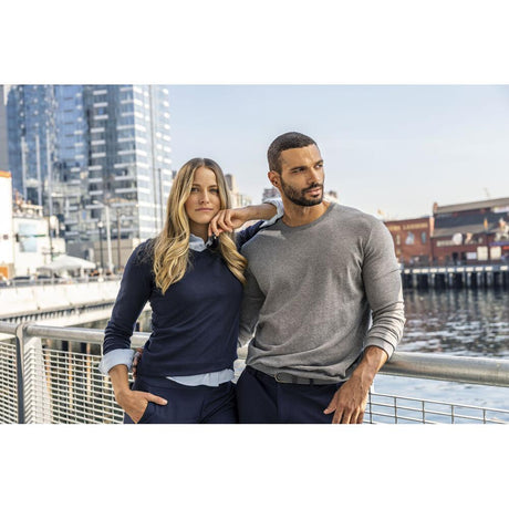 Oakville V-neck Women - Navy Melange - Image 5