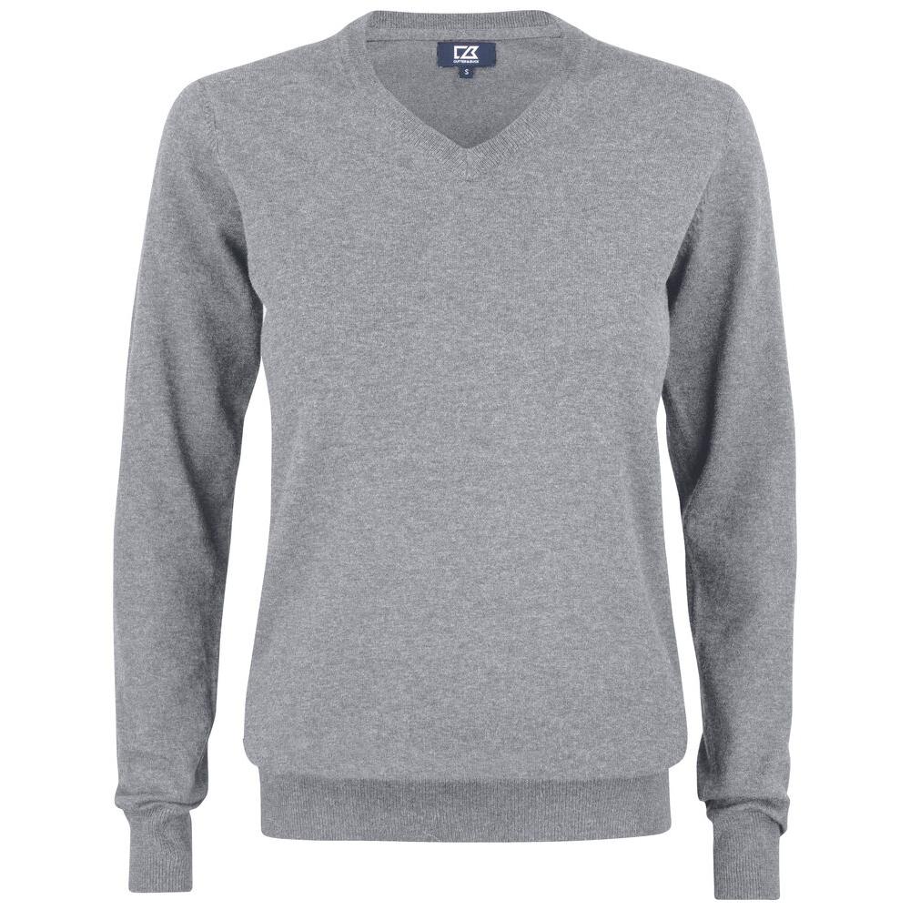 Oakville V-neck Women - Grey Melange - Image 1