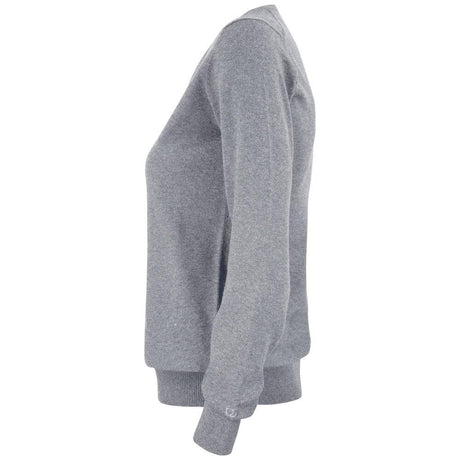 Oakville V-neck Women - Grey Melange - Image 3