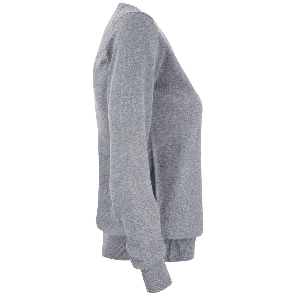 Oakville V-neck Women - Grey Melange - Image 4