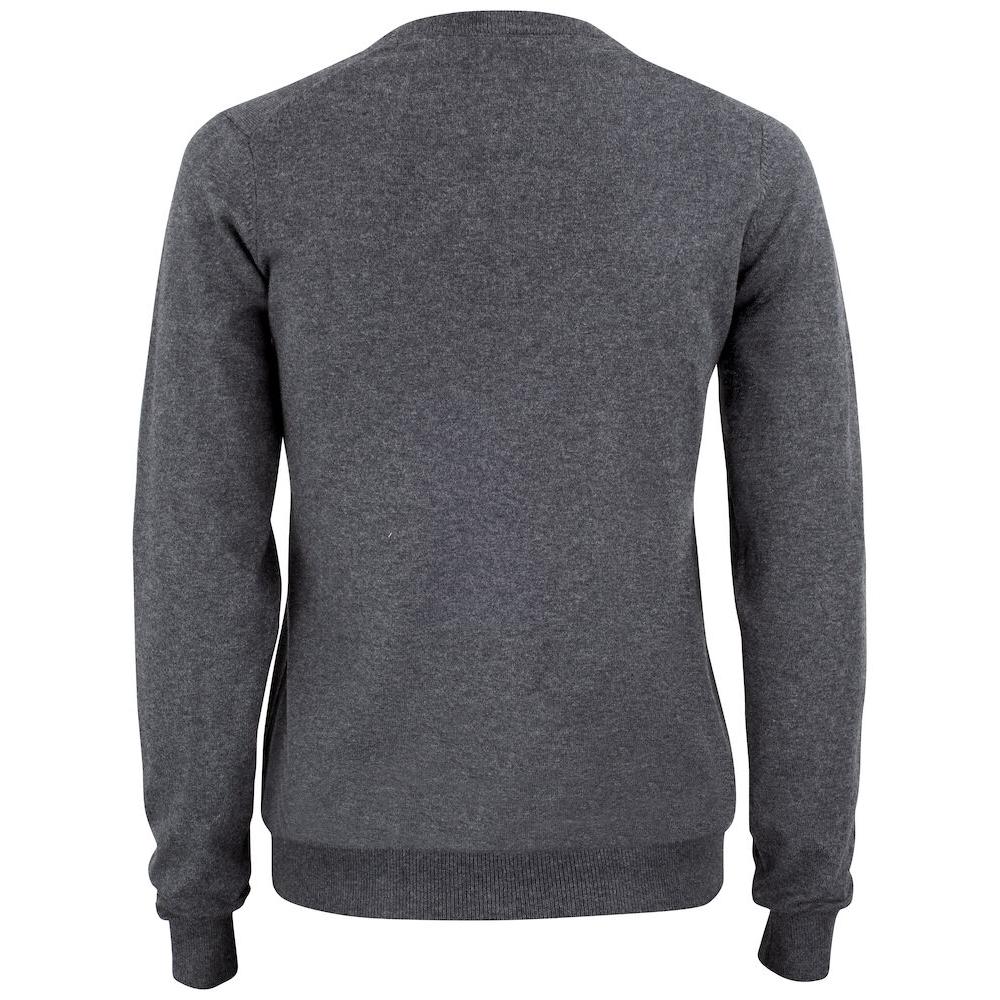 Oakville V-neck Women - Anthracite melange - Image 2