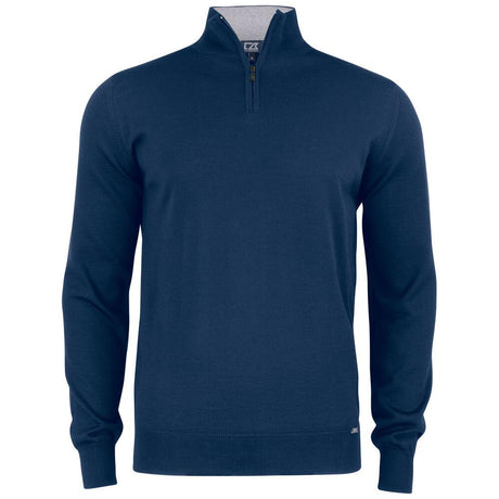 Everett Half Zip Sweater - Dark Navy - Image 1