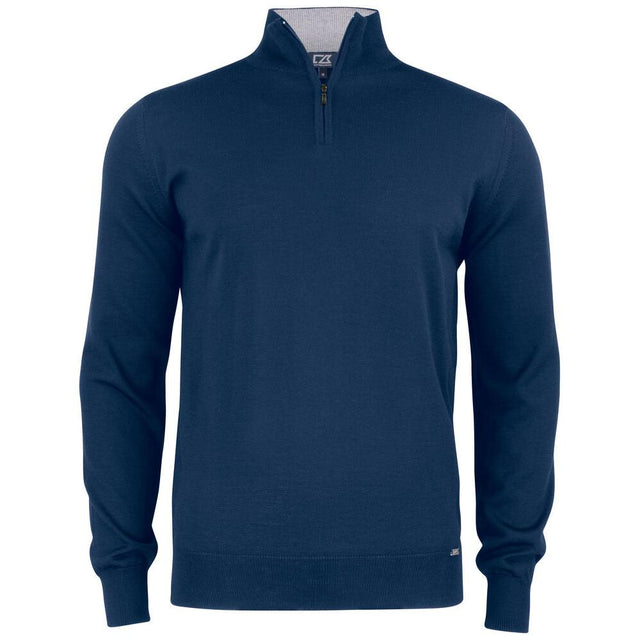Everett Half Zip Sweater - Dark Navy - Image 1