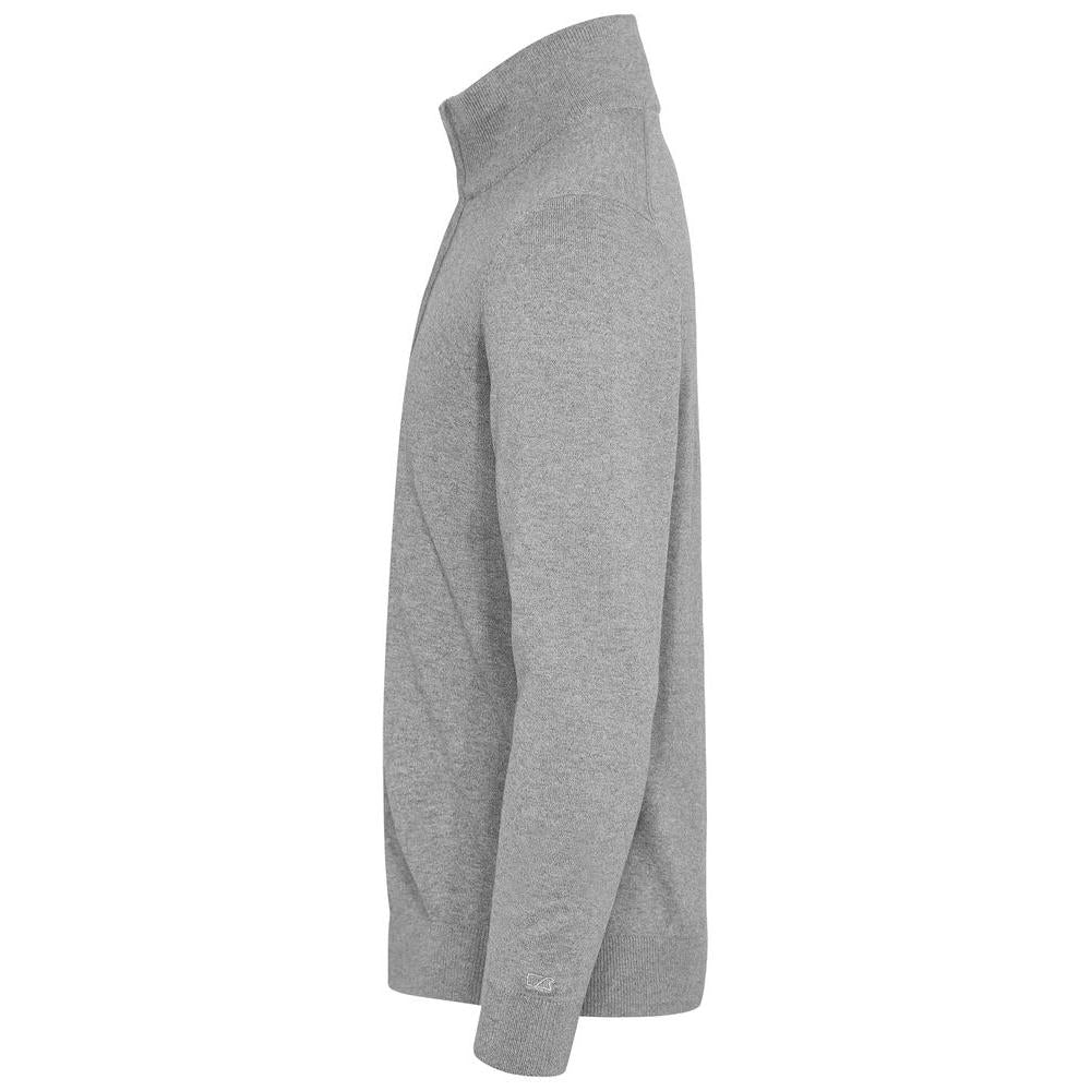 Oakville Half Zip Sweater Men - Grey Melange - Image 3