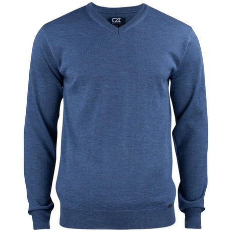 Everett V-neck Men - Denim Melange - Image 1