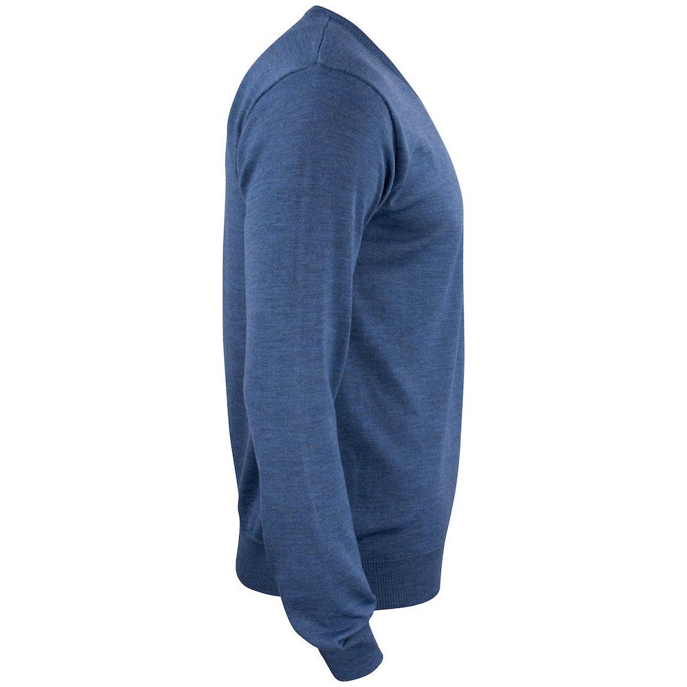 Everett V-neck Men - Denim Melange - Image 4