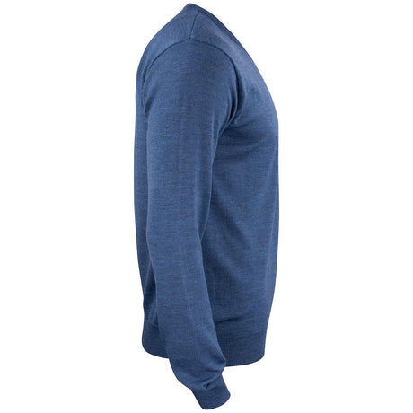 Everett V-neck Men - Denim Melange - Image 4