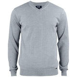 Everett V-neck Men - Grey Melange - Image 1
