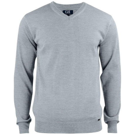 Everett V-neck Men - Grey Melange - Image 1