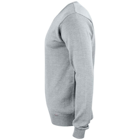 Everett V-neck Men - Grey Melange - Image 3