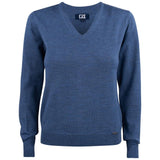 Everett V-neck Women - Denim Melange - Image 1