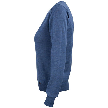 Everett V-neck Women - Denim Melange - Image 3