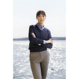 Everett V-neck Women - Denim Melange - Image 5