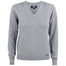 Everett V-neck Women - Grey Melange - Image 1